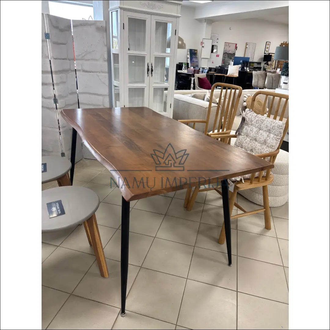 Medinis valgomojo stalas VI1062 - €350 Save 50% __label:Pristatymas 1-2 d.d., color-ruda, material-medzio-masyvas,