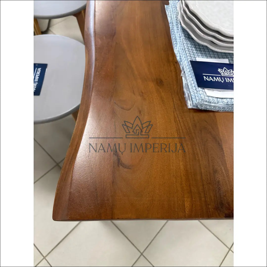 Medinis valgomojo stalas VI1062 - €350 Save 50% __label:Pristatymas 1-2 d.d., color-ruda, material-medzio-masyvas,