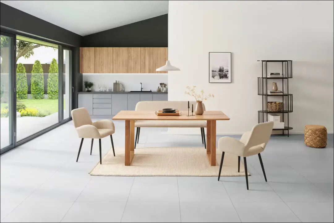 Medinis valgomojo stalas VI1280 - €160 Save 50% 100-200, __label:Pristatymas 1-2 d.d., color-ruda,