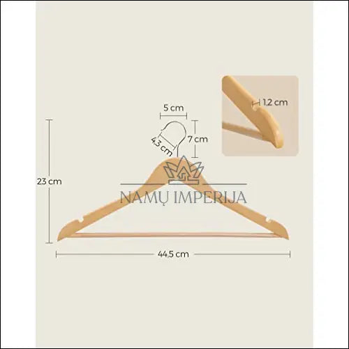 Medinių pakabų komplektas (30vnt) SM1427 - €81 Save 30% 50-100, __label:Pristatymas 5-14 d.d., interjeras,