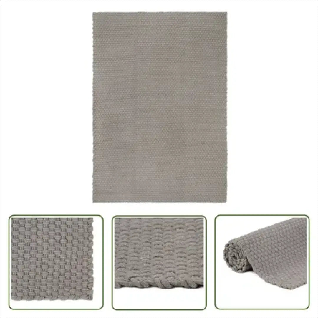 Medvilnės kilimas RU946 - €98 Save 50% 50-100, __label:Pristatymas 1-2 d.d., color-pilka, kilimai, material-medvilne