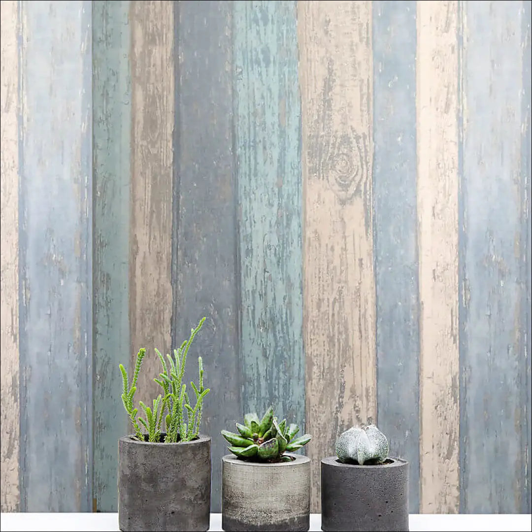 Mėlyni tapetai „Crown Wood Panel“ DA0224 - €22 Save 50% __label:Pristatymas 1-2 d.d., interjeras-kita, under-25 Iki €25