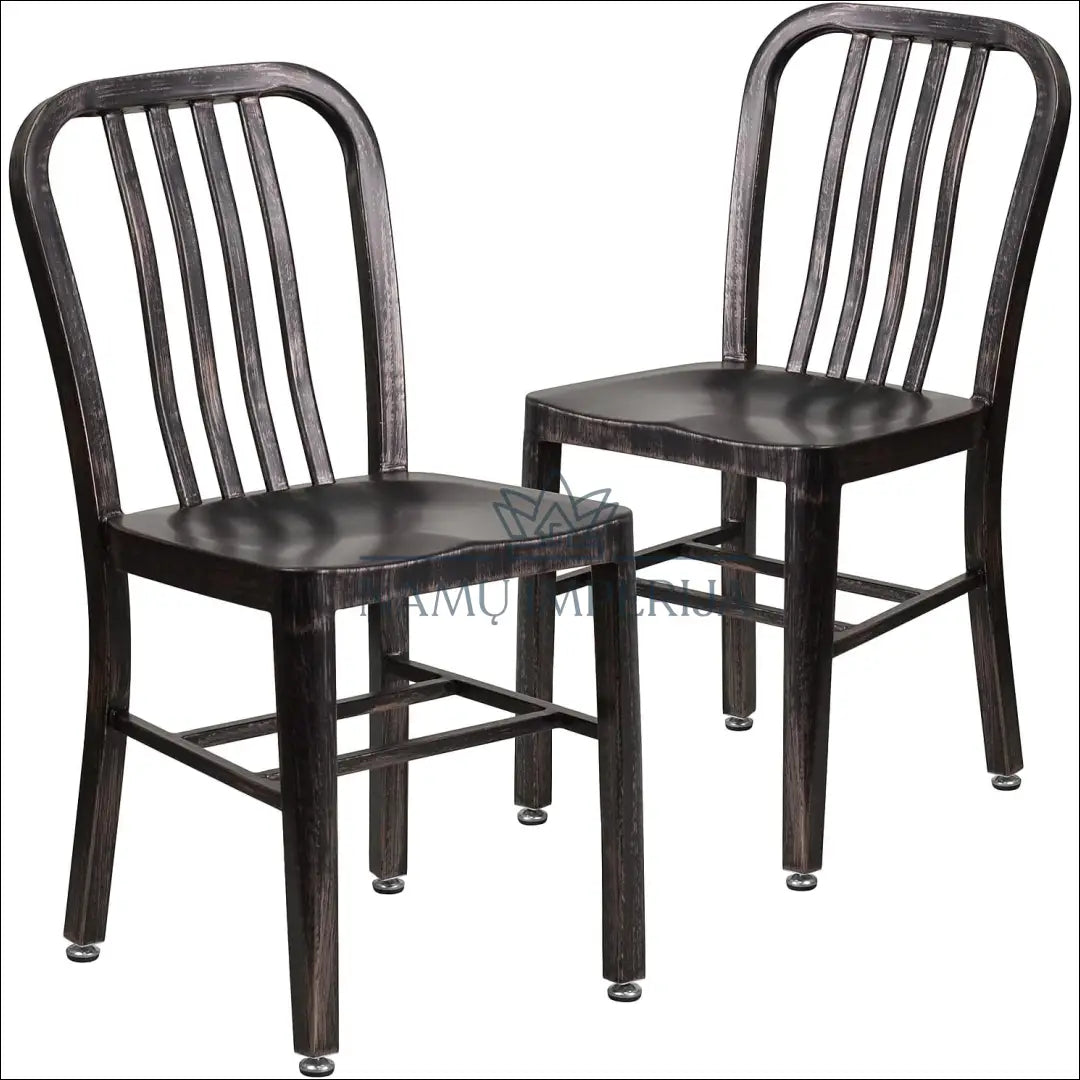 Metalinė kėdė VI1072 - €53 Save 50% 50-100, __label:Pristatymas 1-2 d.d., color-auksine, color-ruda, kedes-valgomojo