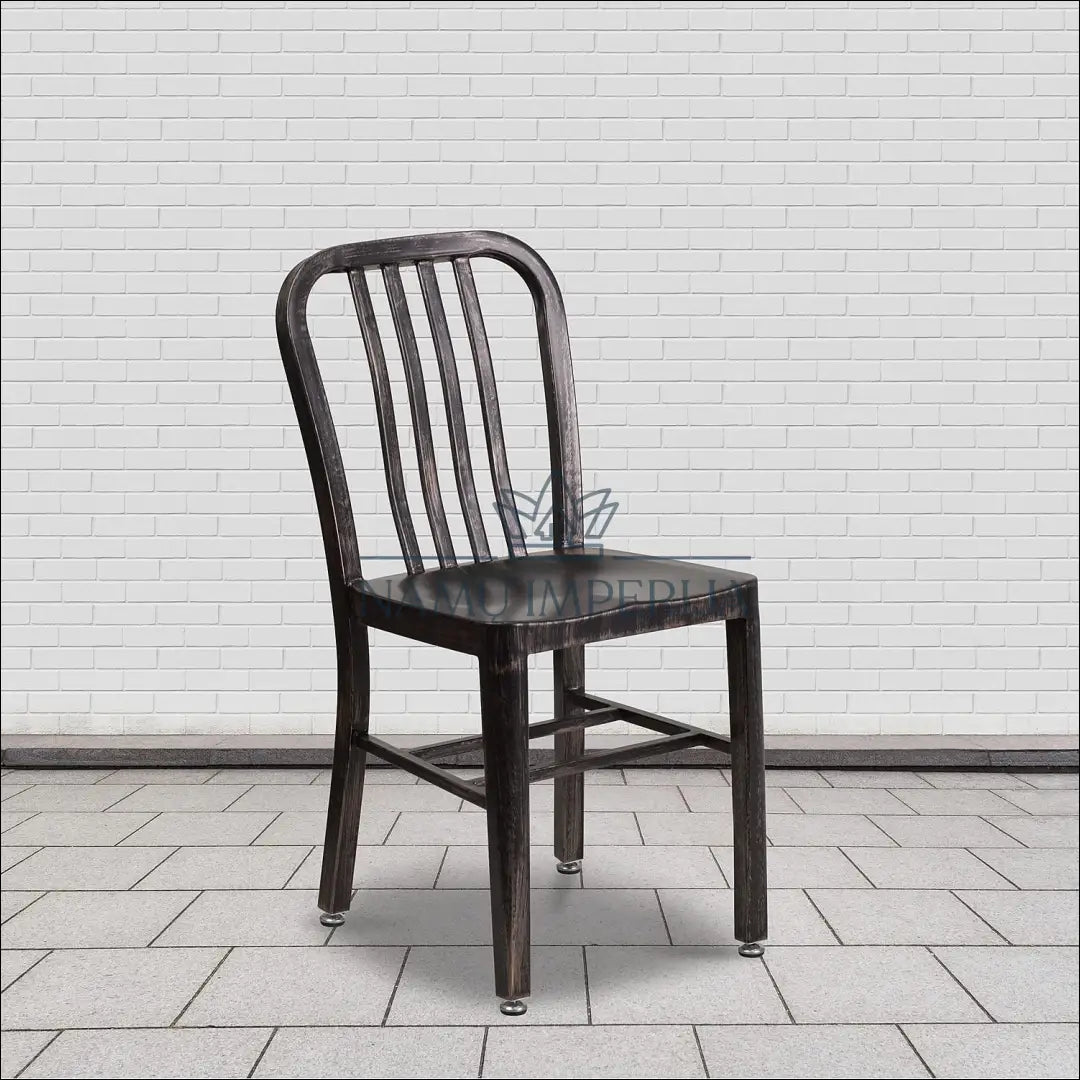 Metalinė kėdė VI1072 - €53 Save 50% 50-100, __label:Pristatymas 1-2 d.d., color-auksine, color-ruda, kedes-valgomojo