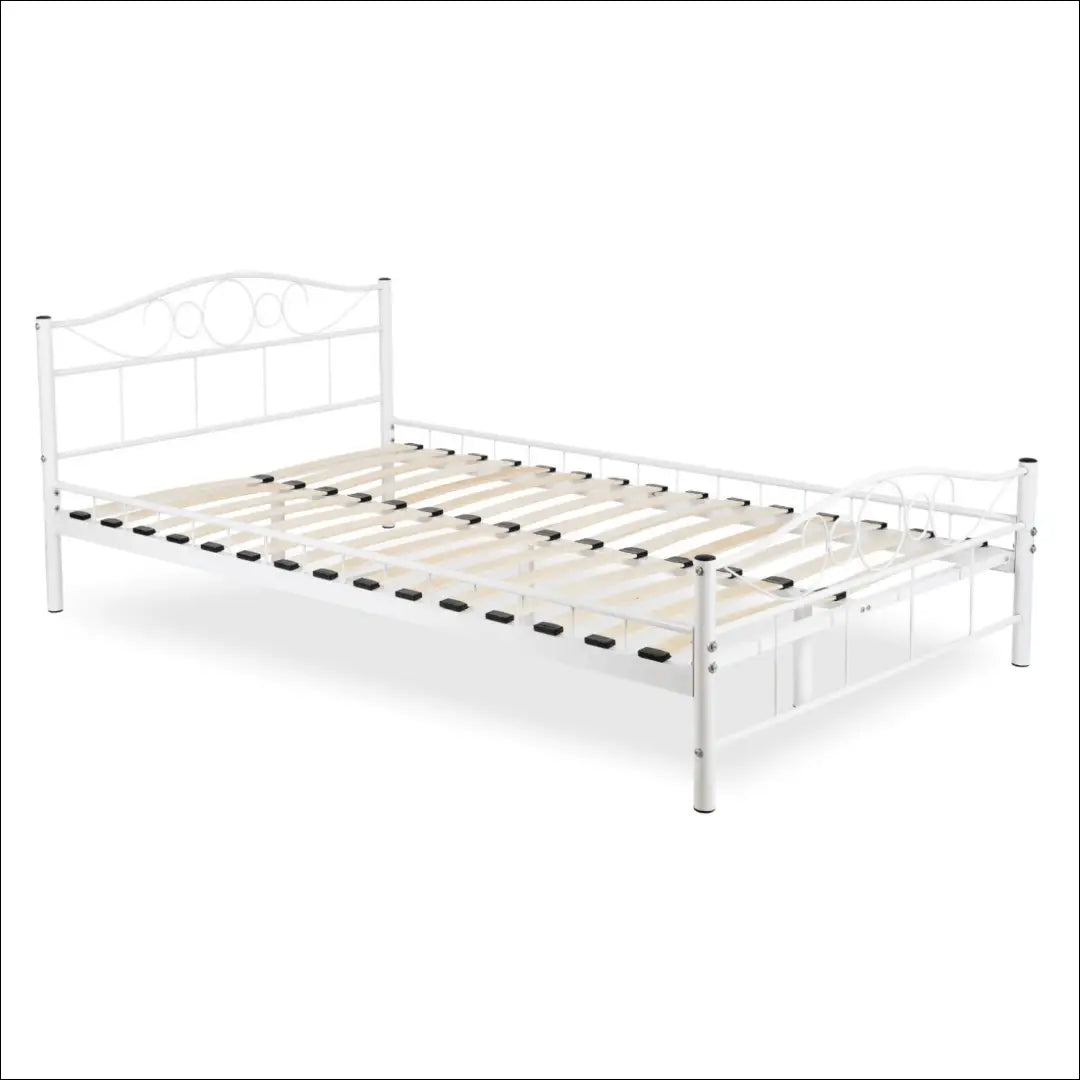 Metalinė lova 140x200 balta TE2591 - €127.91 Save 15% __label:Pristatymas 5-14 d.d., Newelite Naujausi produktai | Namų