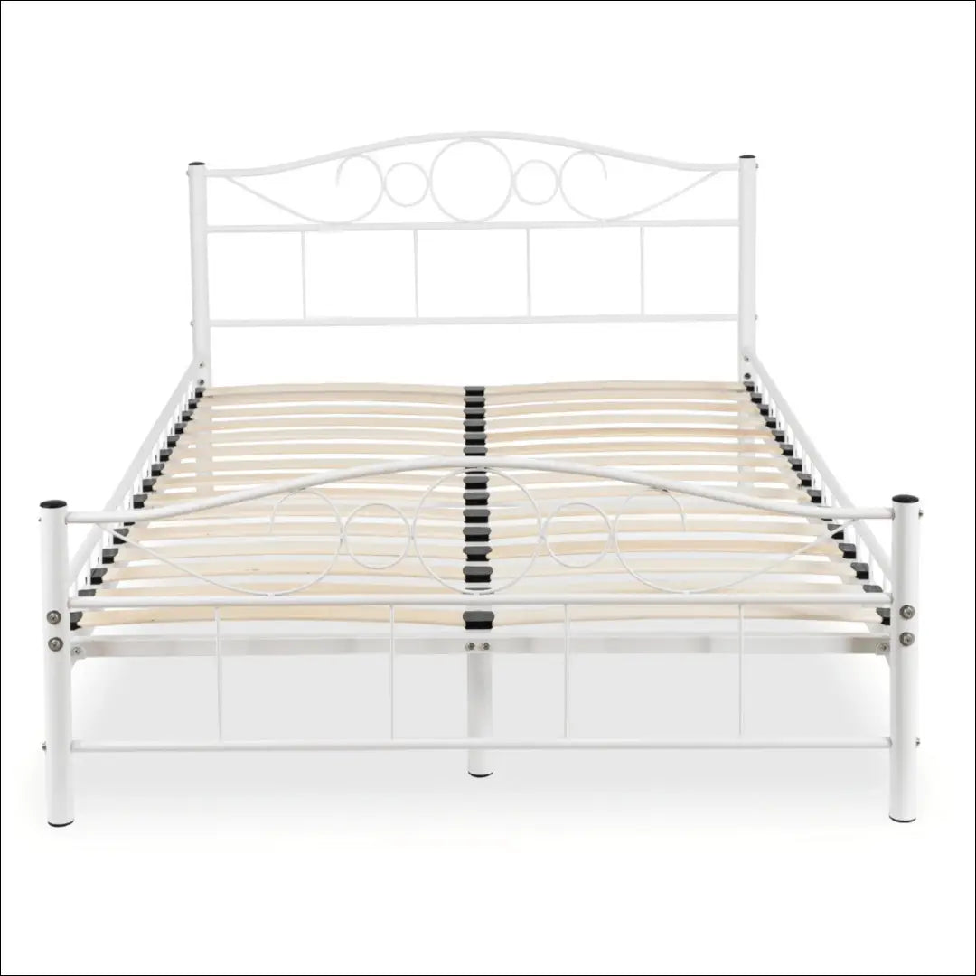 Metalinė lova 140x200 balta TE2591 - €127.91 Save 15% __label:Pristatymas 5-14 d.d., Newelite Naujausi produktai | Namų
