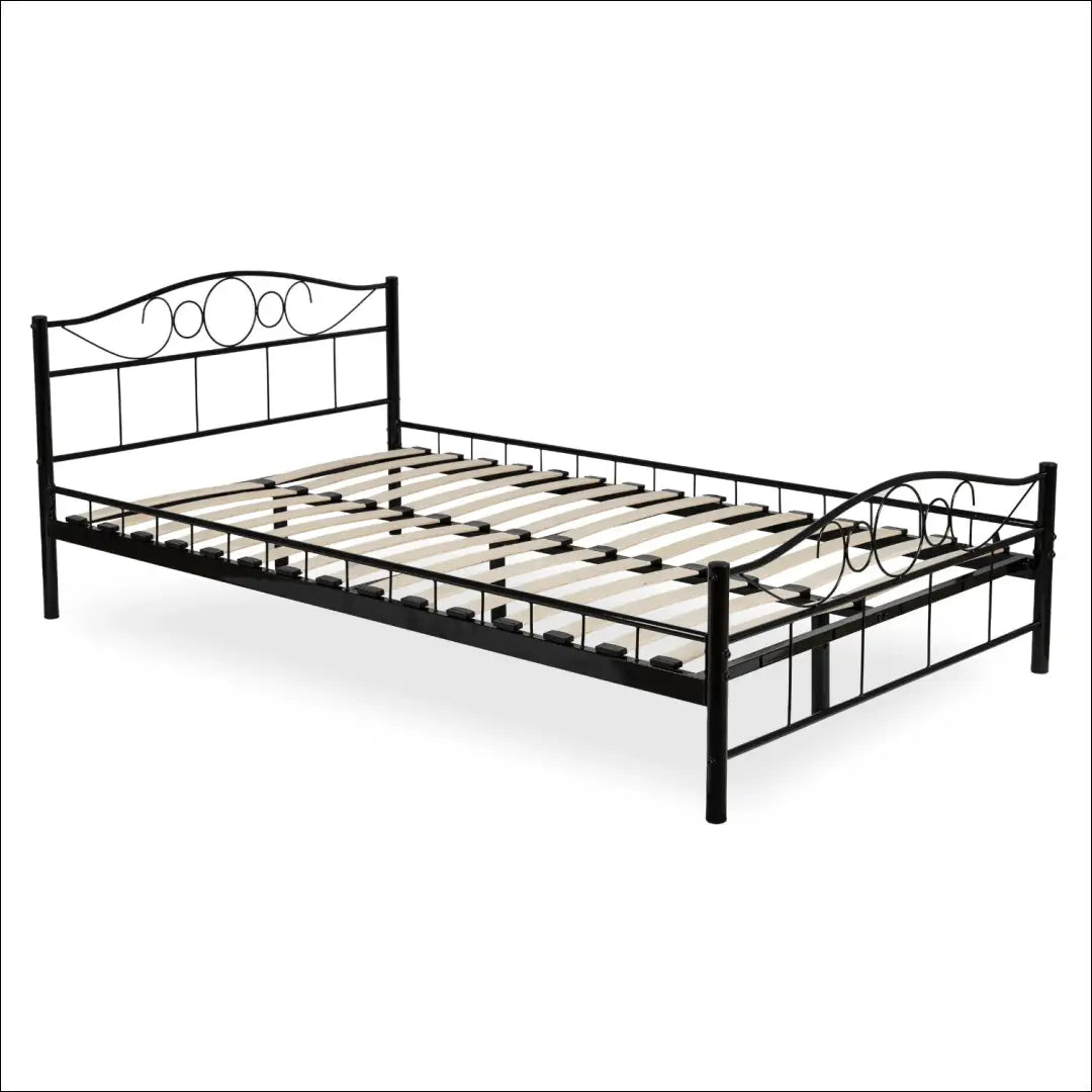 Metalinė lova 140x200 juoda TE2592 - €127.91 Save 15% __label:Pristatymas 5-14 d.d., Newelite Naujausi produktai | Namų