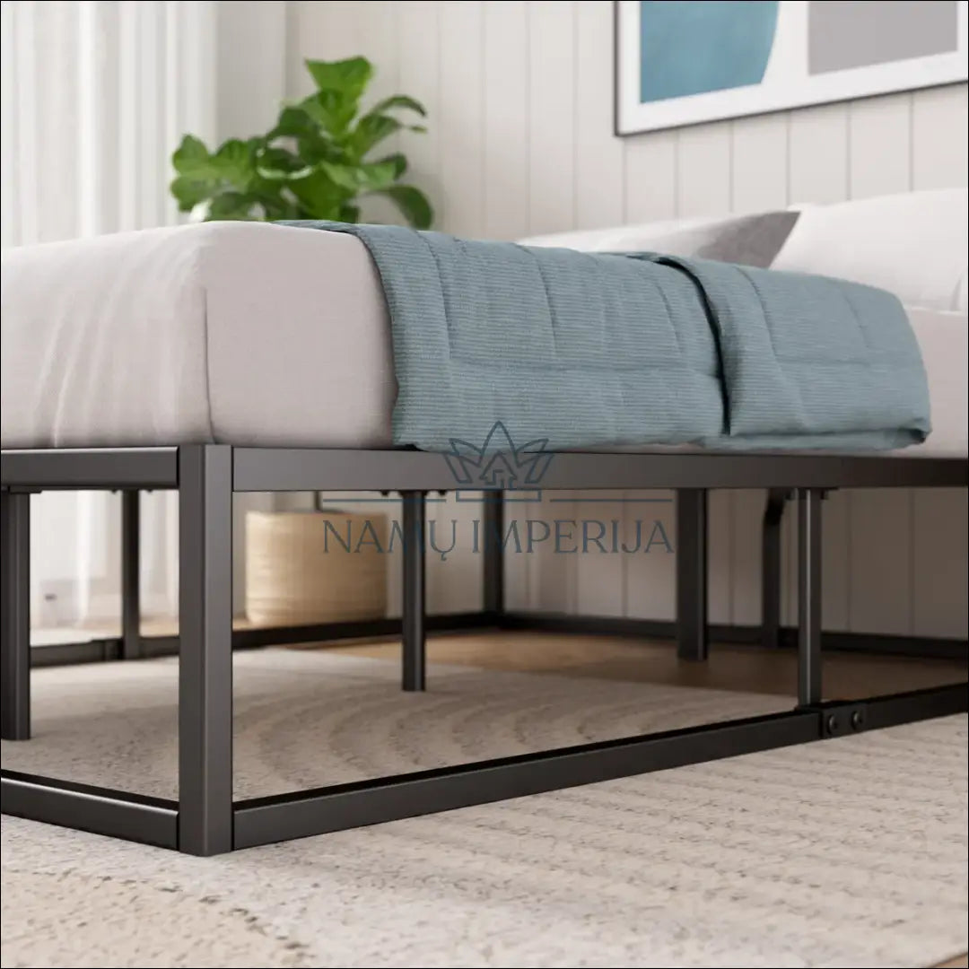 Metalinė lova (140x200cm) GI567 €99 Save 50% 50 100, __label:Pristatymas 1 2 d.d., color juoda, lovos miegamojo,