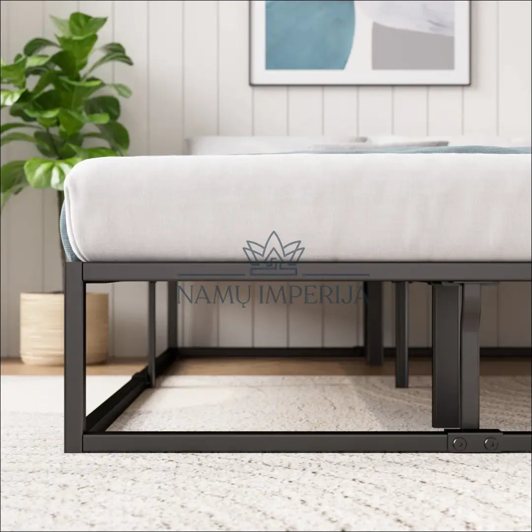 Metalinė lova (140x200cm) GI567 €99 Save 50% 50 100, __label:Pristatymas 1 2 d.d., color juoda, lovos miegamojo,