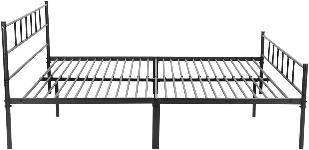 Metalinė lova (180x200cm) GI875 - €130 Save 50% 100-200, __label:Pristatymas 1-2 d.d., color-juoda, lovos-miegamojo,