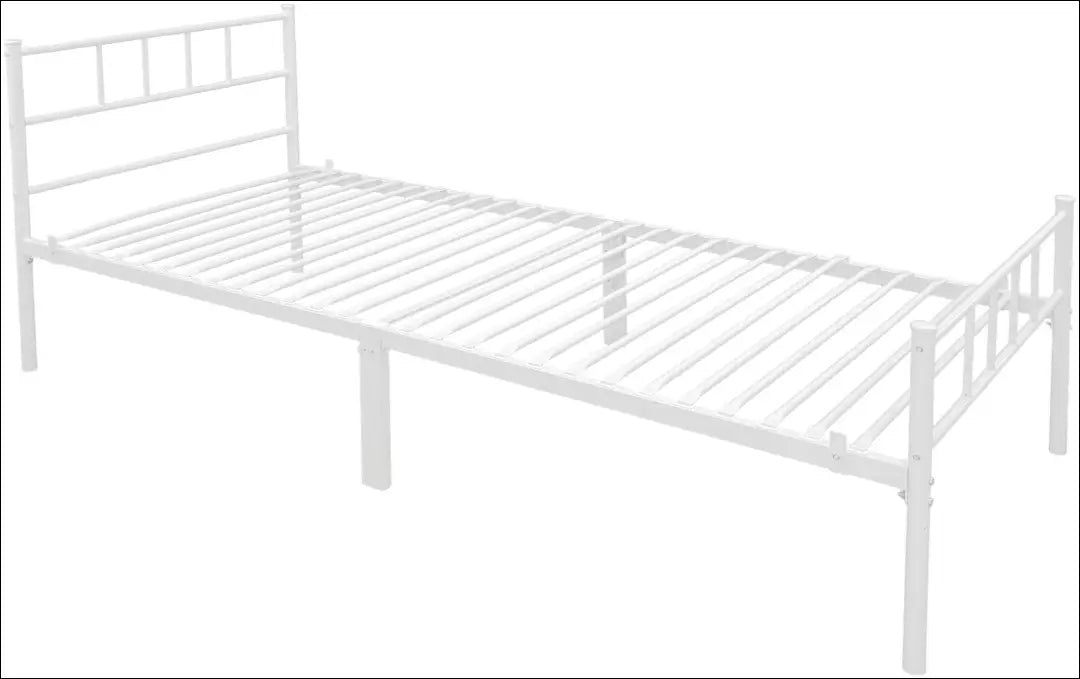 Metalinė lova (90x200cm) GI876 - €80 Save 50% 50-100, __label:Pristatymas 1-2 d.d., color-balta, lovos-miegamojo,