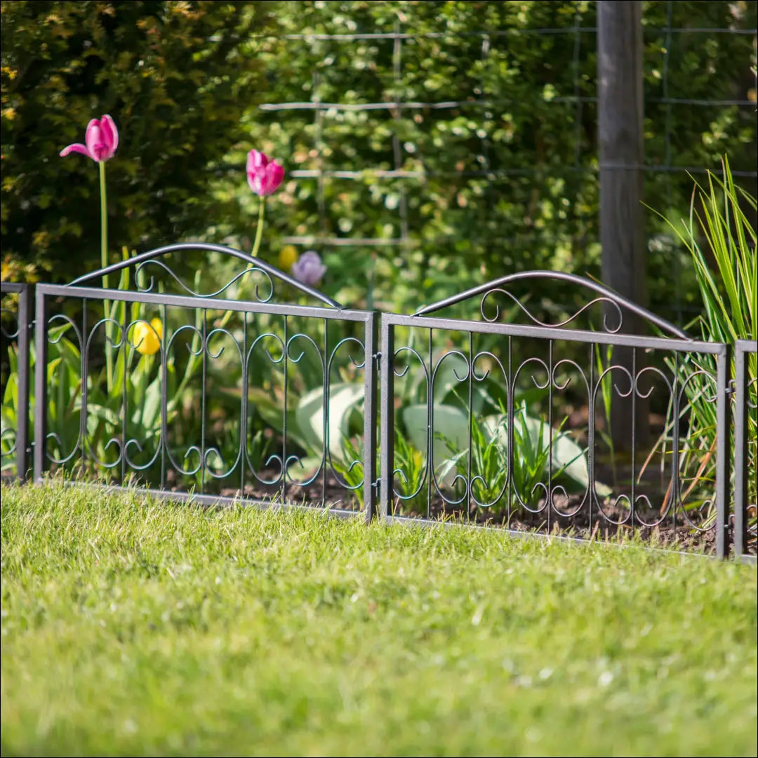 Metalinė sodo tvora DI11186 - €33 Save 50% 25-50, __label:Pristatymas 1-2 d.d., color-juoda, kita, lauko baldai €25