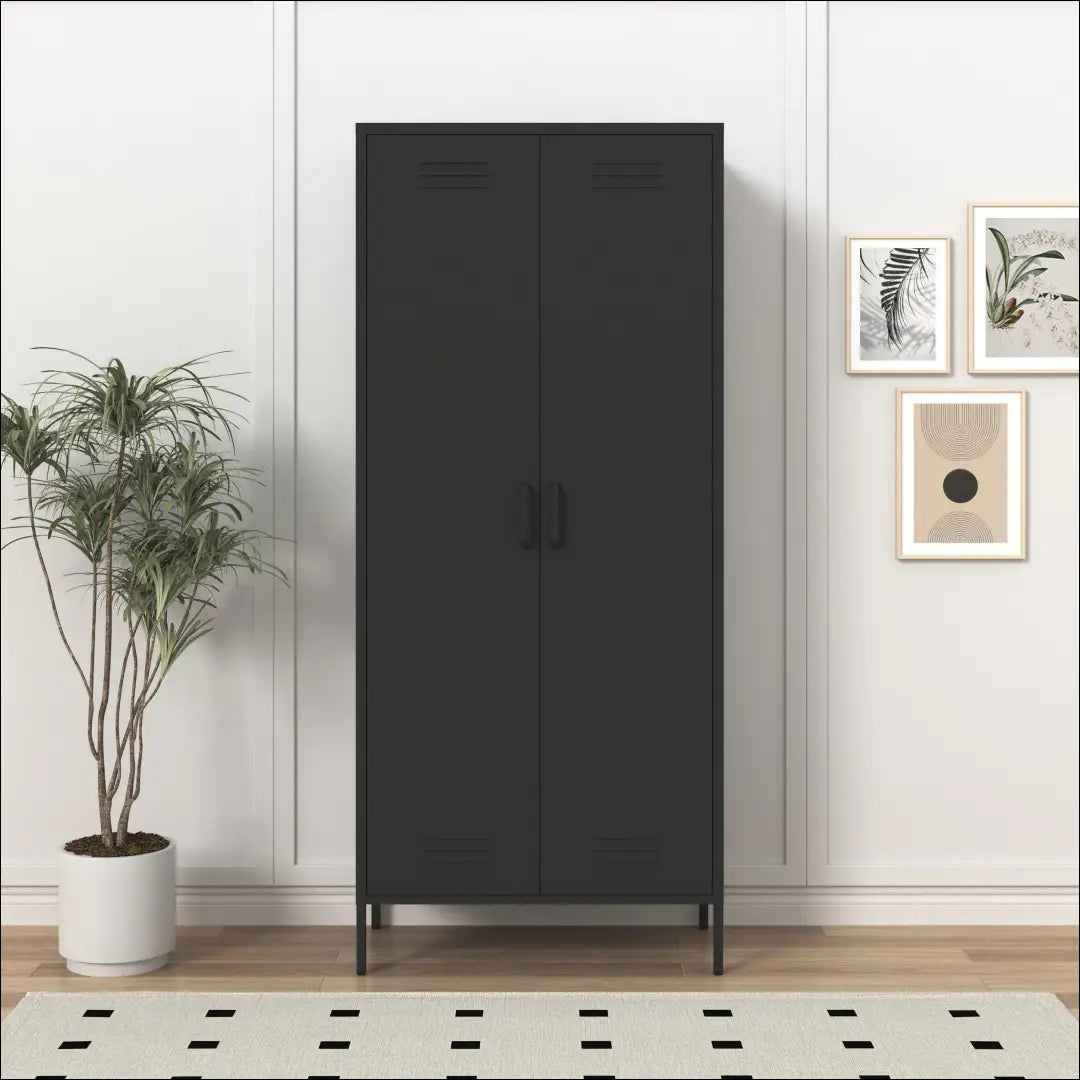 Metalinė spinta GI658 - €180 Save 50% 100-200, __label:Pristatymas 1-2 d.d., biuro-baldai, color-juoda,