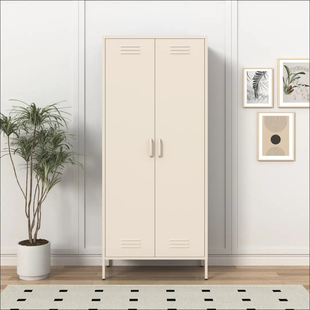 Metalinė spinta GI971 - €170 Save 50% 100-200, __label:Pristatymas 1-2 d.d., biuro-baldai, biuro-lentynos, color-kremas