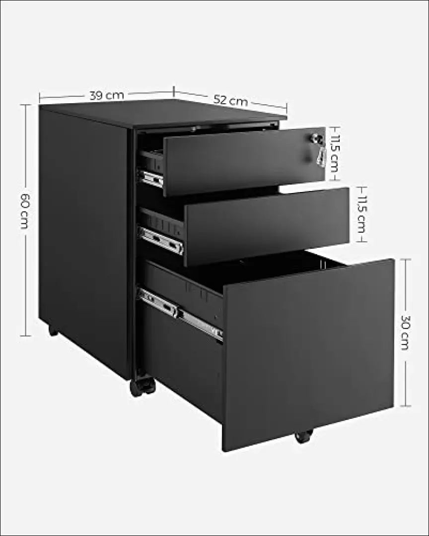 Metalinė spintelė ant ratukų SM547 - €199 Save 40% 100-200, __label:Pristatymas 5-14 d.d., naktiniai-staleliai,
