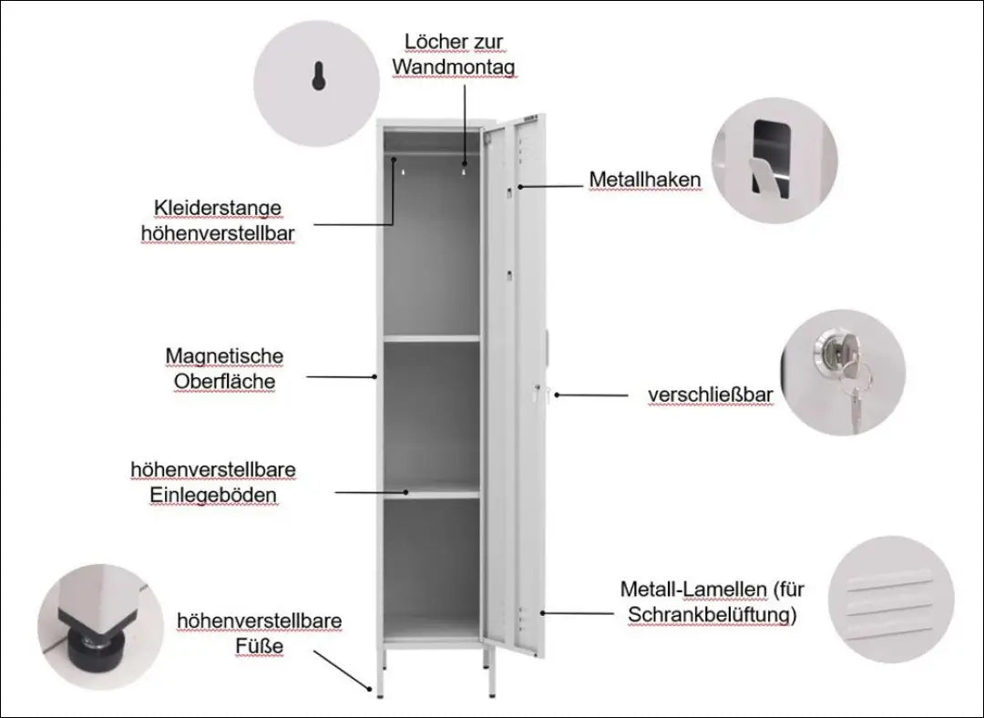 Metalinė spintelė KI1573 - €80 Save 50% 50-100, __label:Pristatymas 1-2 d.d., color-juoda, kita, material-metalas €50