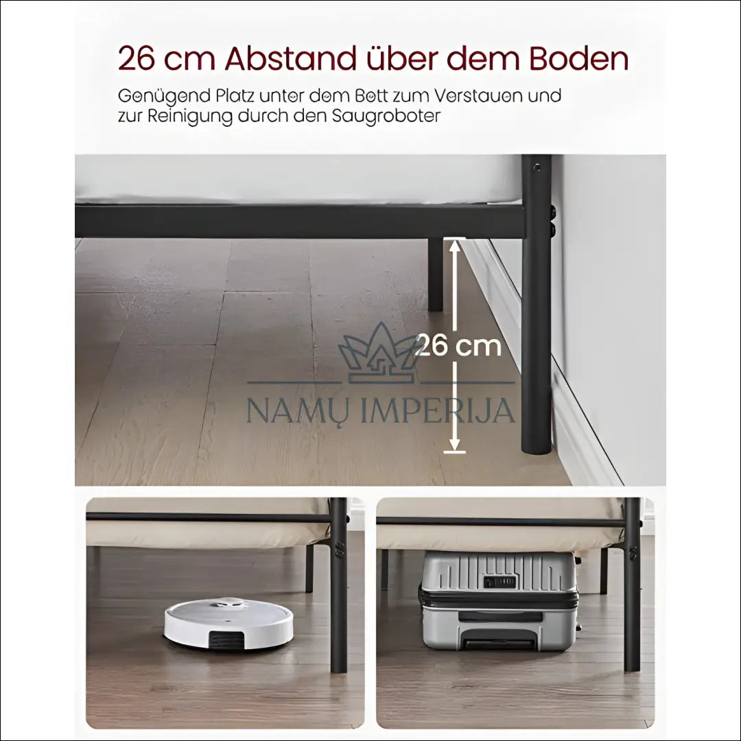 Metalinės lovos rėmas SM715 - €180 Save 30% 100-200, __label:Pristatymas 5-14 d.d., lova, notouch30, song