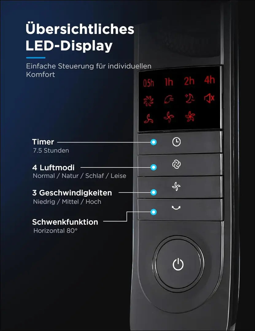 „Midea FS40-15FR“ pastatomas ventiliatorius SP245 - €30 Save 50% 25-50, __label:Pristatymas 1-2 d.d., color-juoda,