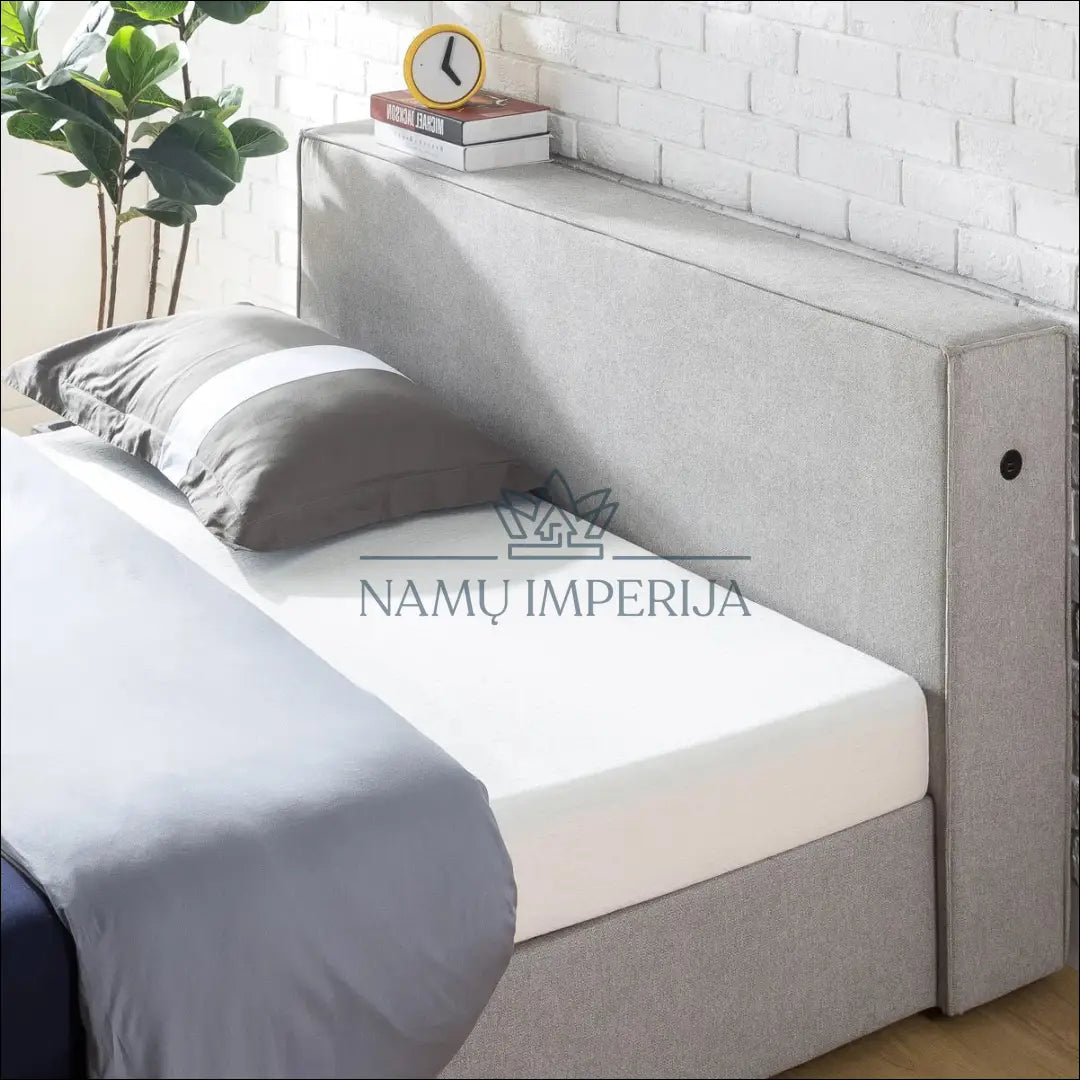 Miegama lova (90x180cm) GI543 - €228 Save 60% __label:Pristatymas 1-2 d.d., color-pilka, lovos-miegamojo,