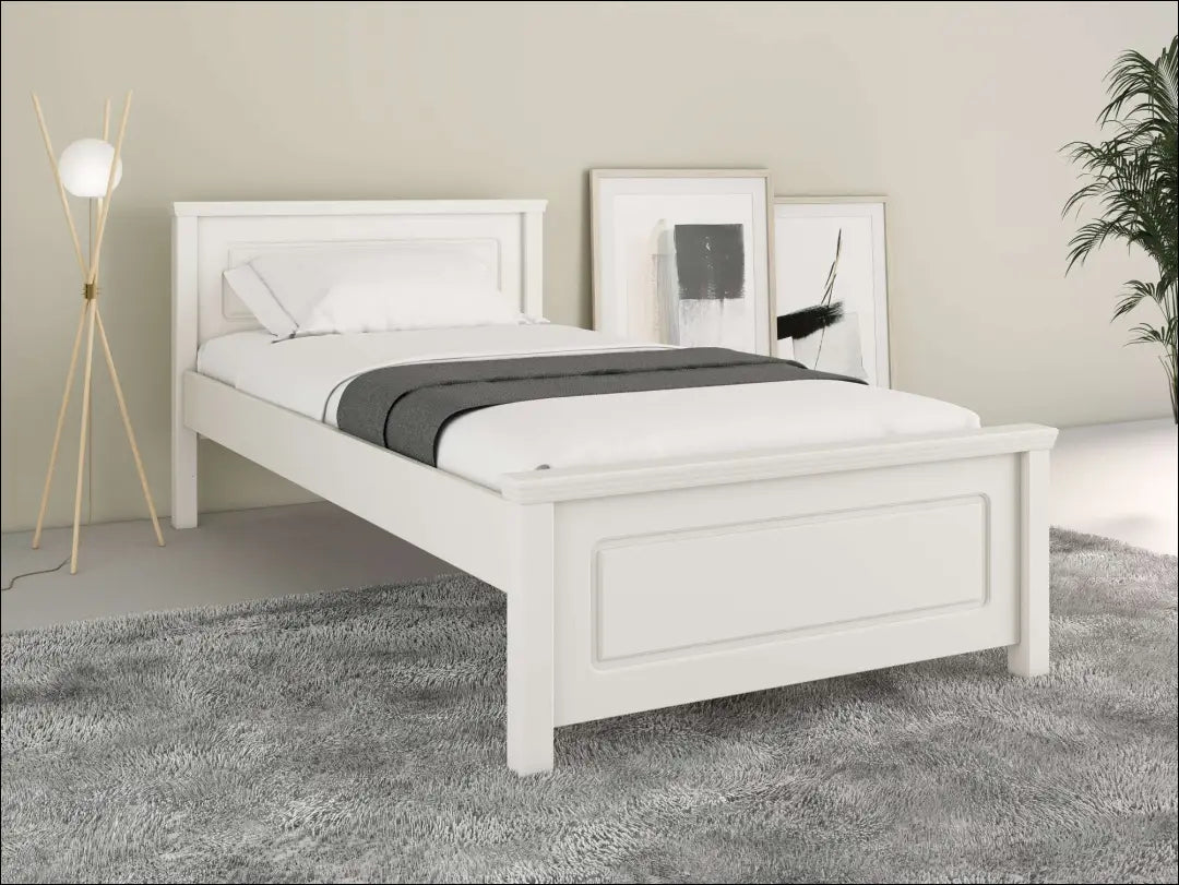 Miegamojo lova (100x200cm) GI701 - €145 Save 50% 100-200, __label:Pristatymas 1-2 d.d., color-balta, lovos-miegamojo,