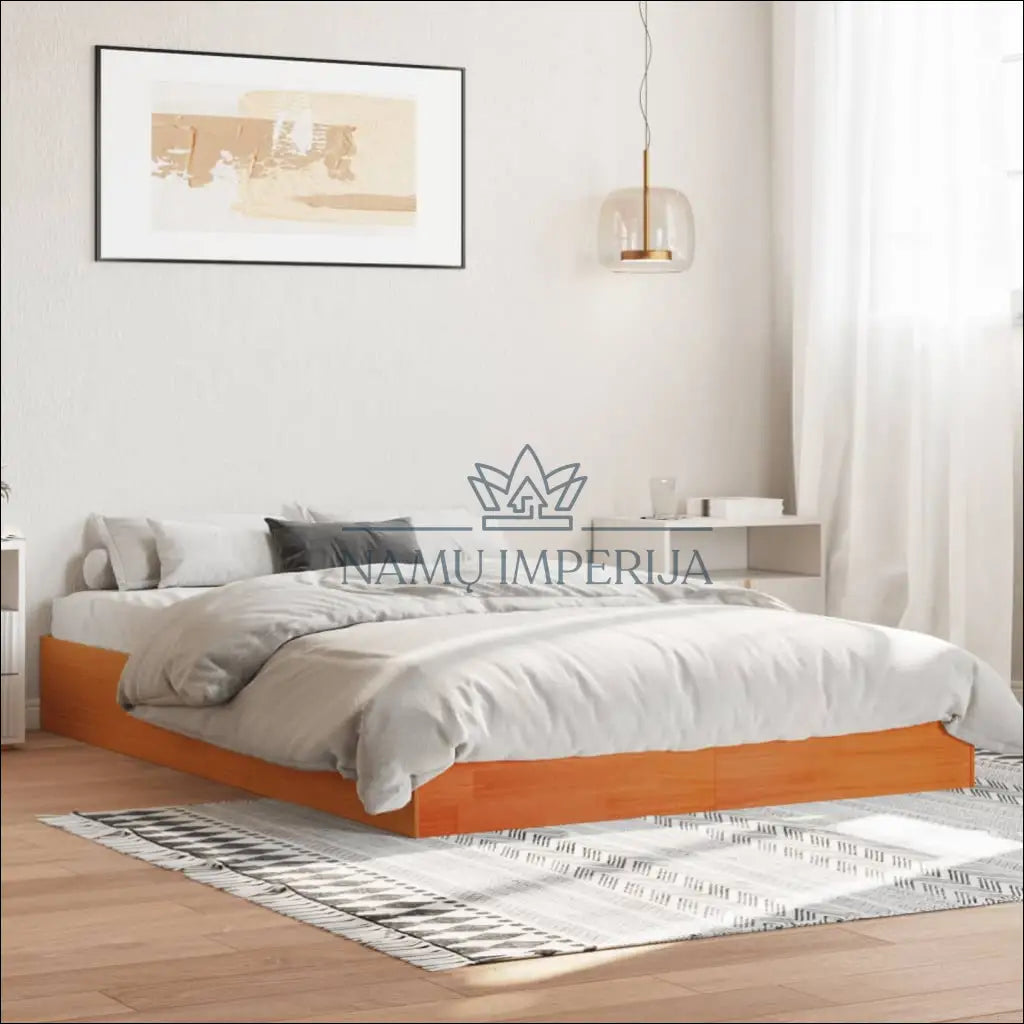 Miegamojo lova (120x200cm) GI516 - €43 Save 50% 25-50, __label:Pristatymas 1-2 d.d., color-ruda, lovos-miegamojo,