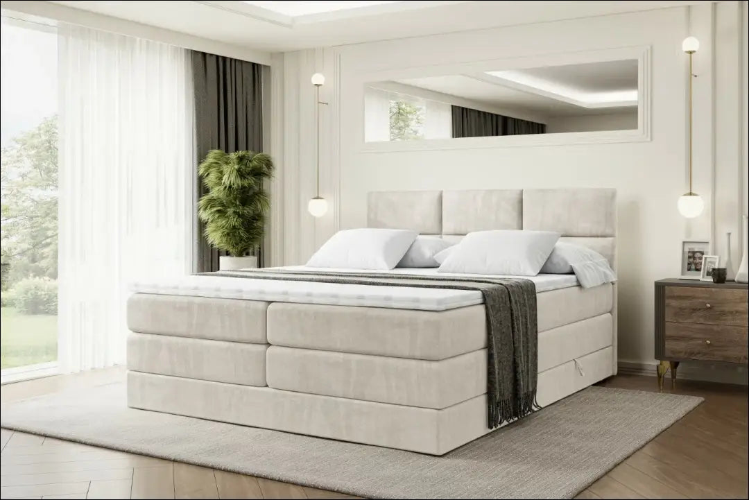 Miegamojo lova (120x200cm) GI909 - €630 Save 40% __label:Pristatymas 1-2 d.d., color-smelio, lovos-miegamojo,