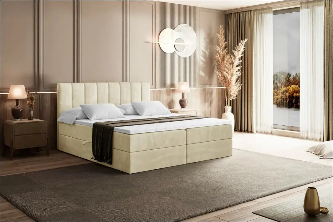 Miegamojo lova (120x200cm) GI910 - €539 Save 30% __label:Pristatymas 1-2 d.d., color-smelio, lovos-miegamojo,