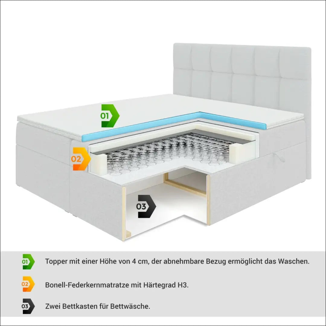Miegamojo lova (120x200cm) GI910 - €539 Save 30% __label:Pristatymas 1-2 d.d., color-smelio, lovos-miegamojo,