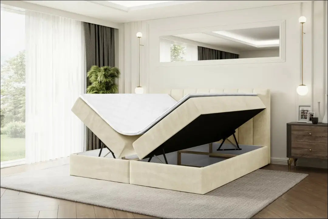 Miegamojo lova (120x200cm) GI910 - €539 Save 30% __label:Pristatymas 1-2 d.d., color-smelio, lovos-miegamojo,