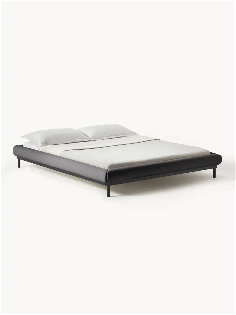 Miegamojo lova (140x200cm) GI281 - €147 Save 70% 100-200, __label:Pristatymas 1-2 d.d., color-pilka, lovos-miegamojo,