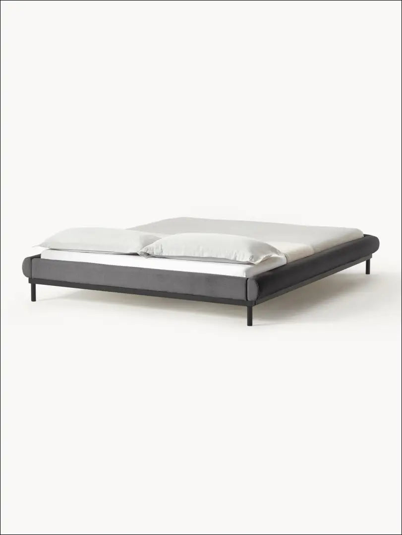 Miegamojo lova (140x200cm) GI281 - €147 Save 70% 100-200, __label:Pristatymas 1-2 d.d., color-pilka, lovos-miegamojo,