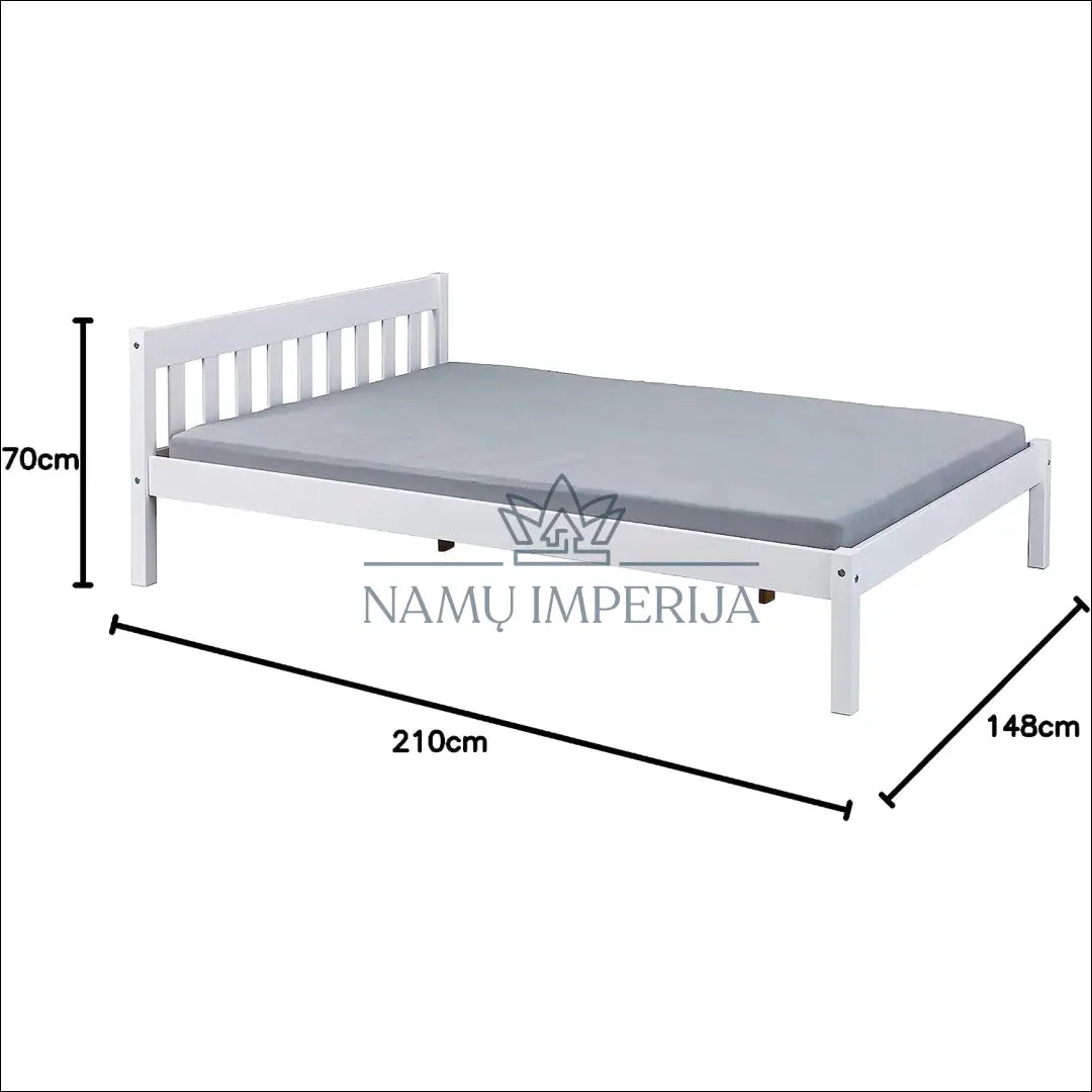 Miegamojo lova (140x200cm) GI282 - €132 Save 70% 100-200, __label:Pristatymas 1-2 d.d., color-balta, lovos-miegamojo,