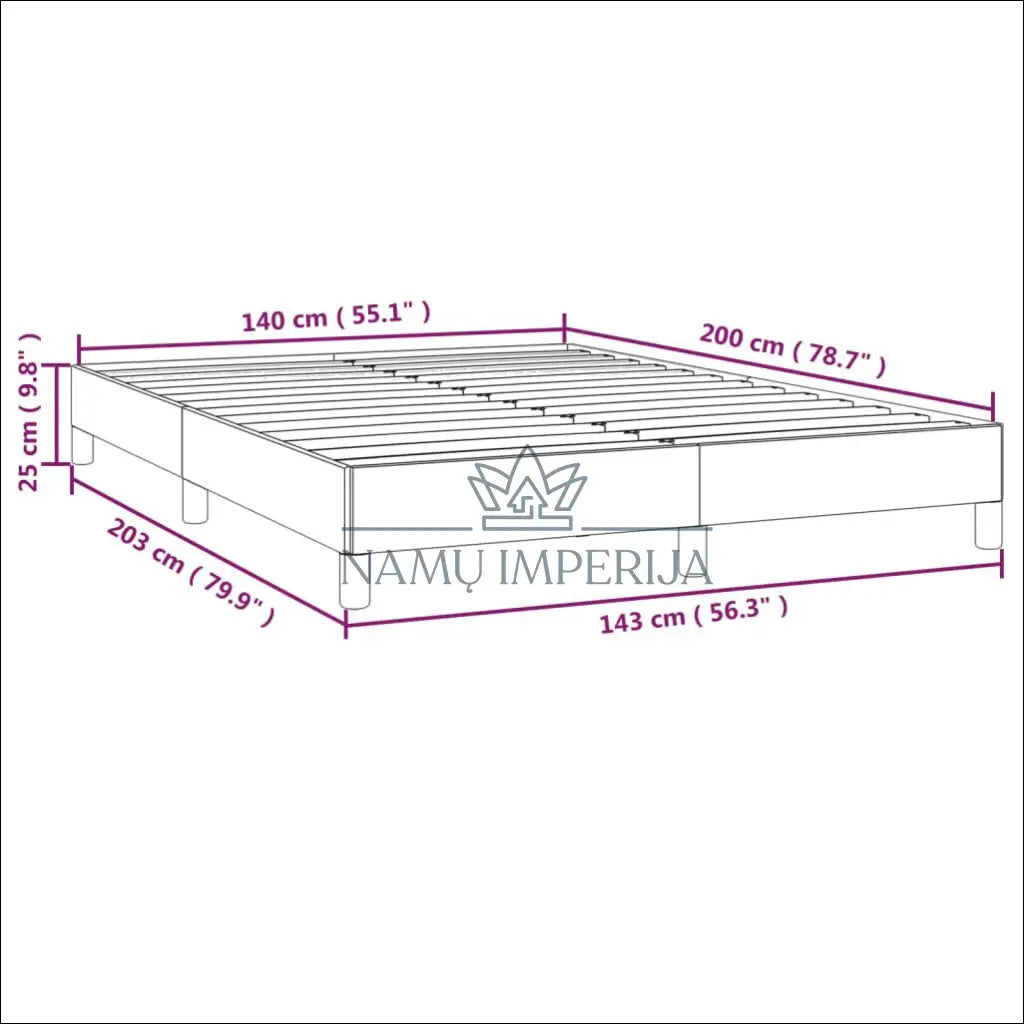 Miegamojo lova (140x200cm) GI570 €62 Save 50% 50 100, __label:Pristatymas 1 2 d.d., color ruda, lovos miegamojo,