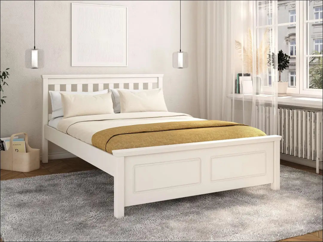 Miegamojo lova (140x200cm) GI702 - €180 Save 50% 100-200, __label:Pristatymas 1-2 d.d., color-balta, lovos-miegamojo,