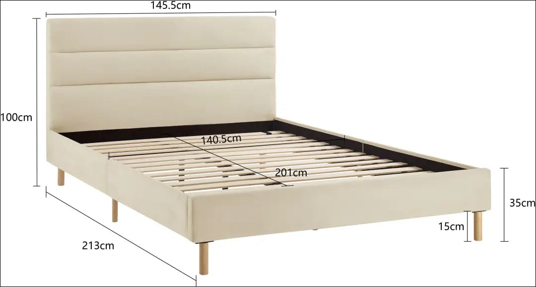 Miegamojo lova (140x200cm) GI714 - €190 Save 50% 100-200, __label:Pristatymas 1-2 d.d., color-smelio, lovos-miegamojo,