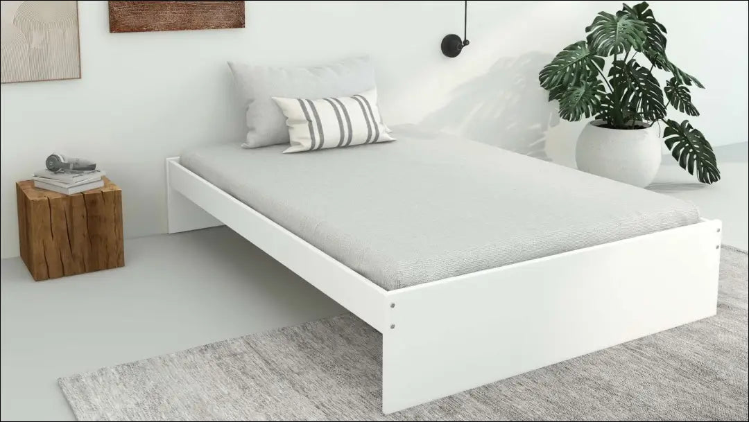 Miegamojo lova (140x200cm) GI728 - €125 Save 50% 100-200, __label:Pristatymas 1-2 d.d., color-balta, lovos-miegamojo,