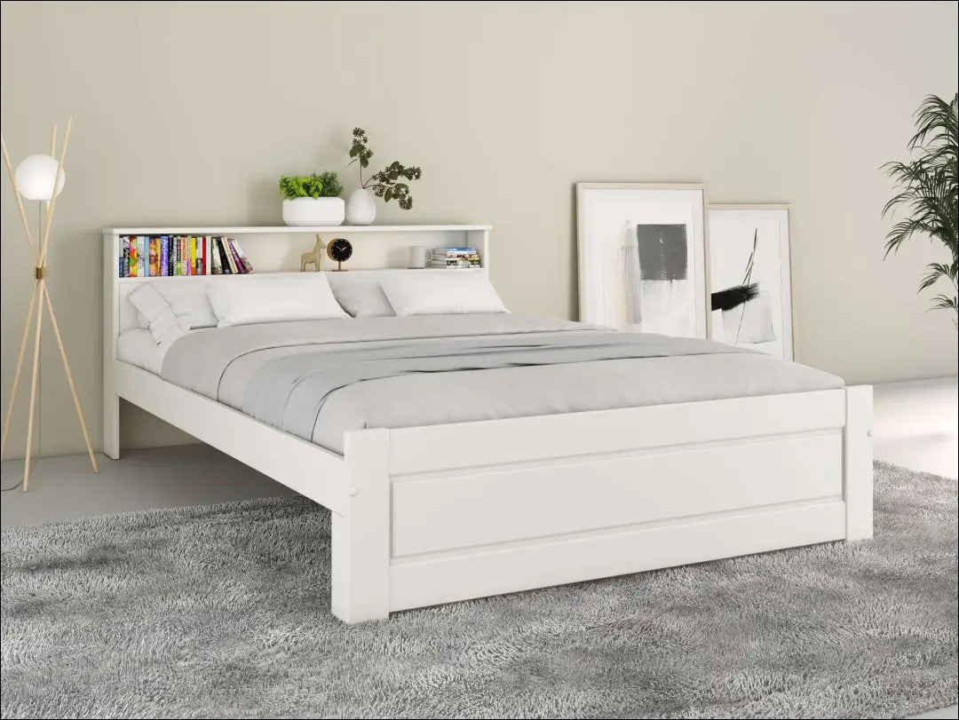 Miegamojo lova (140x200cm) GI755 - €189 Save 50% 100-200, __label:Pristatymas 1-2 d.d., color-balta, lovos-miegamojo,