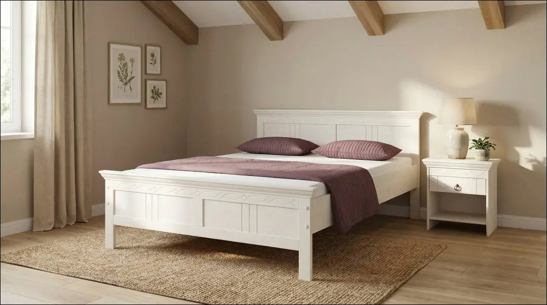 Miegamojo lova (140x200cm) GI848 - €190 Save 50% 100-200, __label:Pristatymas 1-2 d.d., color-balta, lovos-miegamojo,