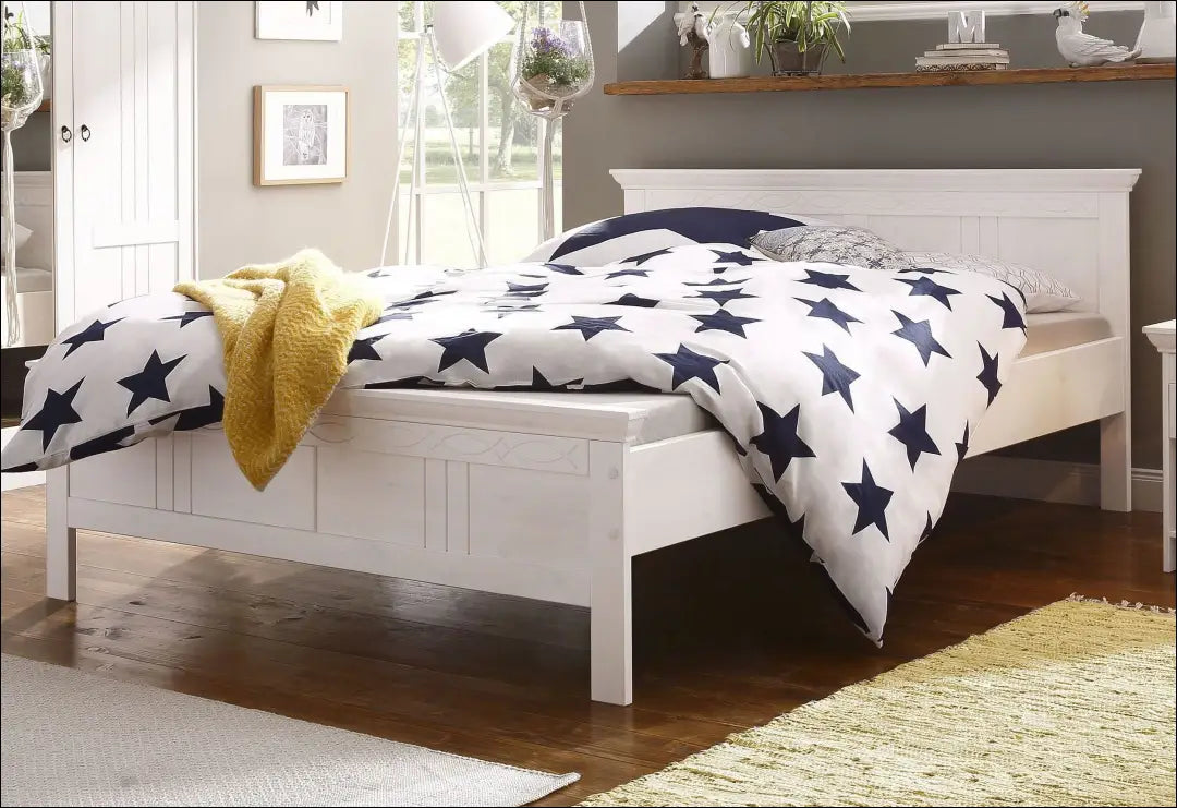 Miegamojo lova (140x200cm) GI848 - €190 Save 50% 100-200, __label:Pristatymas 1-2 d.d., color-balta, lovos-miegamojo,