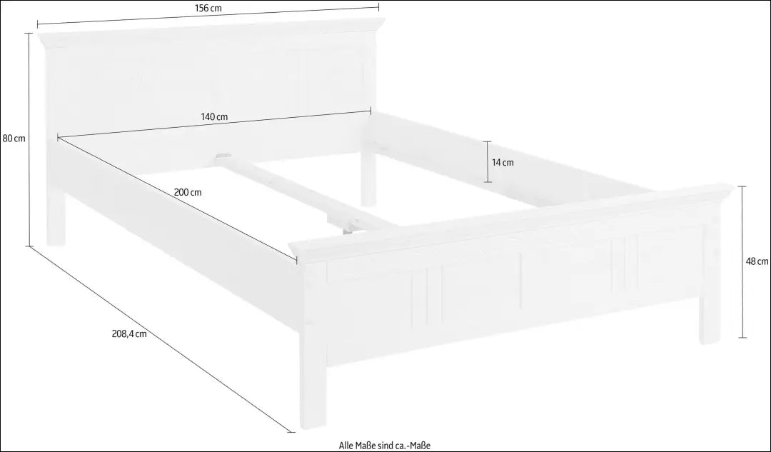 Miegamojo lova (140x200cm) GI848 - €190 Save 50% 100-200, __label:Pristatymas 1-2 d.d., color-balta, lovos-miegamojo,