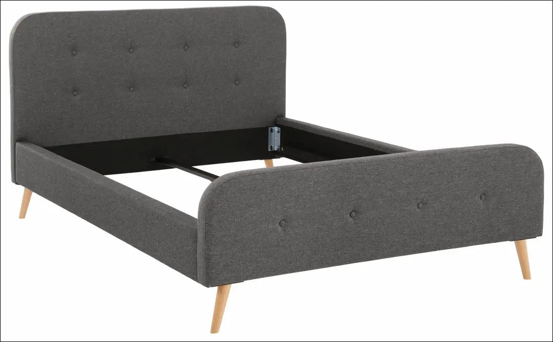 Miegamojo lova (140x200cm) GI849 - €190 Save 50% 100-200, __label:Pristatymas 1-2 d.d., color-pilka, lovos-miegamojo,