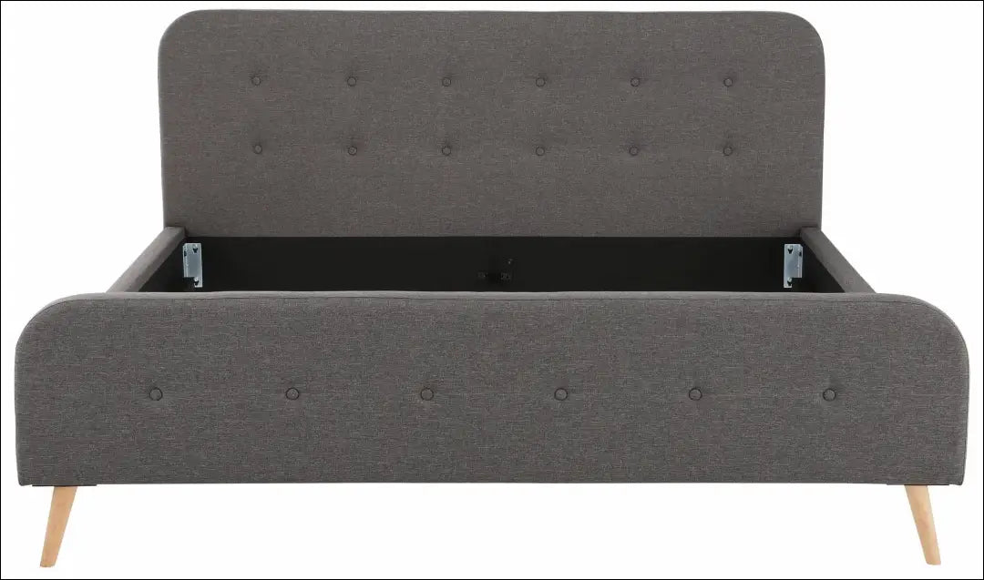 Miegamojo lova (140x200cm) GI849 - €190 Save 50% 100-200, __label:Pristatymas 1-2 d.d., color-pilka, lovos-miegamojo,