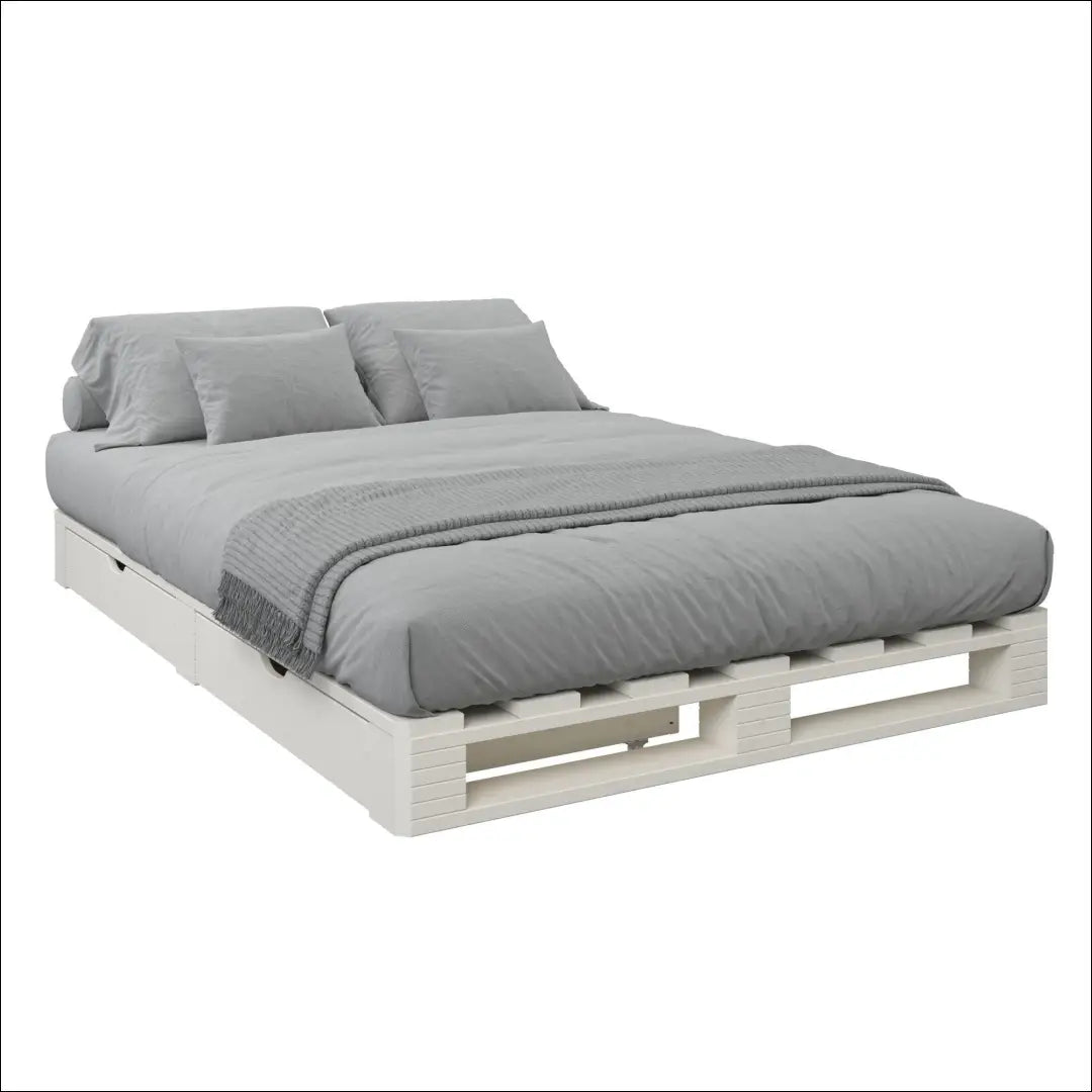Miegamojo lova (140x200cm) GI880 - €180 Save 50% 100-200, __label:Pristatymas 1-2 d.d., color-balta, lovos-miegamojo,