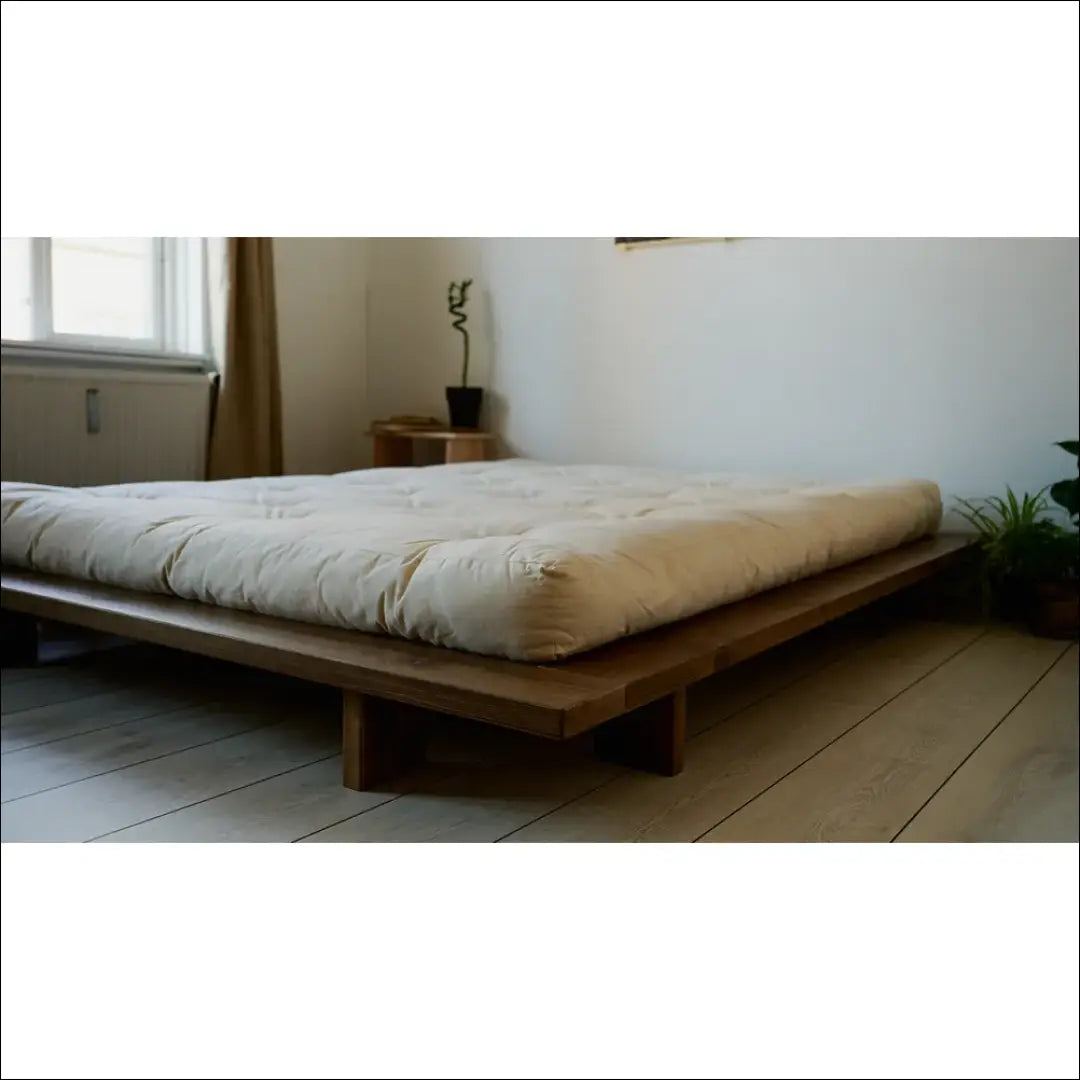 Miegamojo lova (140x200cm) GI883 - €220 Save 50% __label:Pristatymas 1-2 d.d., color-ruda, lovos-miegamojo,