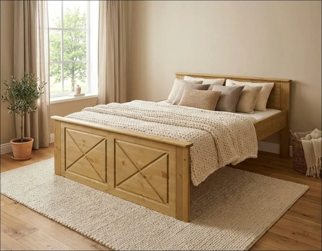 Miegamojo lova (140x200cm) GI952 - €210 Save 50% __label:Pristatymas 1-2 d.d., color-ruda, lovos-miegamojo,