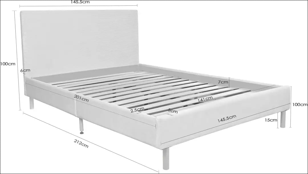 Miegamojo lova (140x200cm) GI976 - €185 Save 50% __label:Pristatymas 1-2 d.d., color-pilka, lovos-miegamojo,
