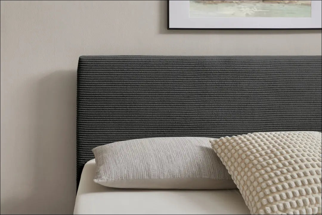 Miegamojo lova (140x200cm) GI976 - €185 Save 50% __label:Pristatymas 1-2 d.d., color-pilka, lovos-miegamojo,