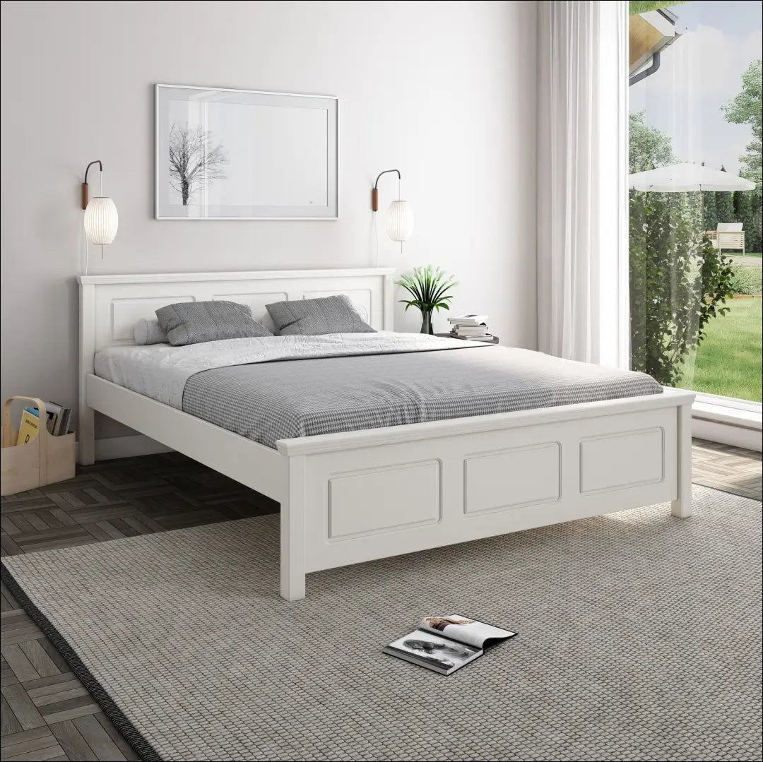 Miegamojo lova (140x200cm) GI982 - €160 Save 50% 100-200, __label:Pristatymas 1-2 d.d., color-balta, lovos-miegamojo,