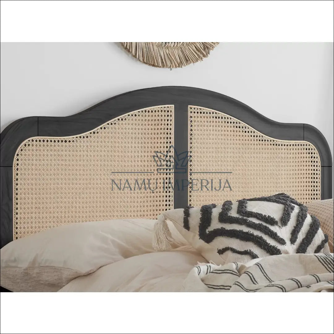 Miegamojo lova (150x200cm) GI504 - €460 Save 50% __label:Pristatymas 1-2 d.d., color-juoda, color-smelio,