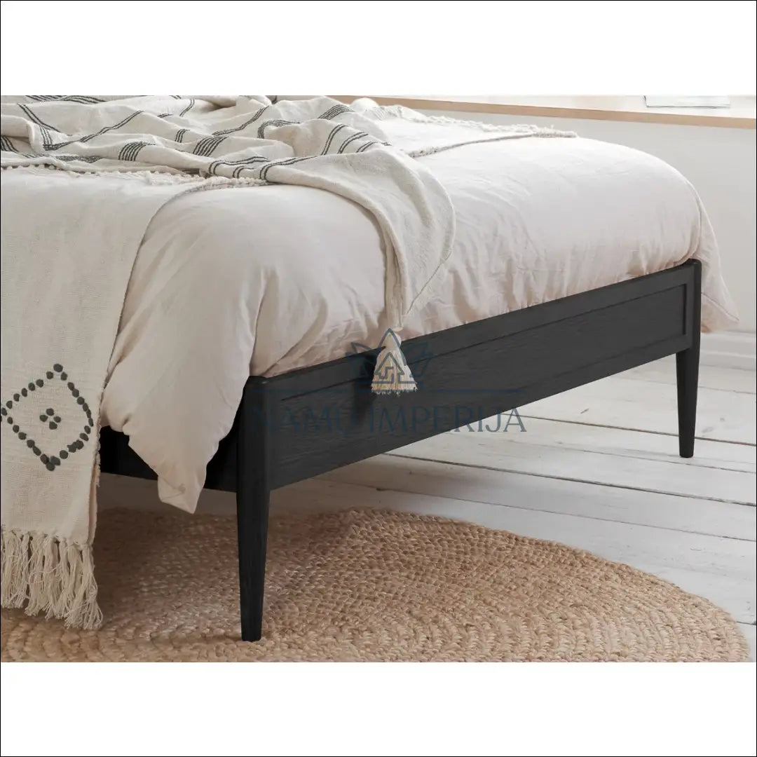Miegamojo lova (150x200cm) GI504 - €460 Save 50% __label:Pristatymas 1-2 d.d., color-juoda, color-smelio,